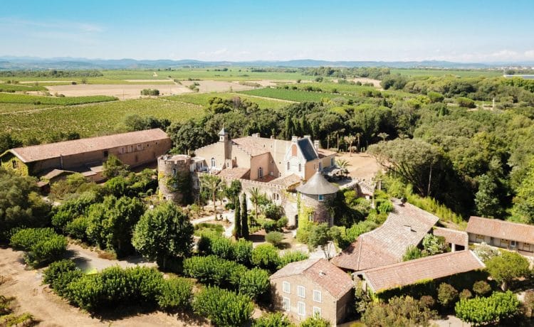 vue aérienne chateau béziers